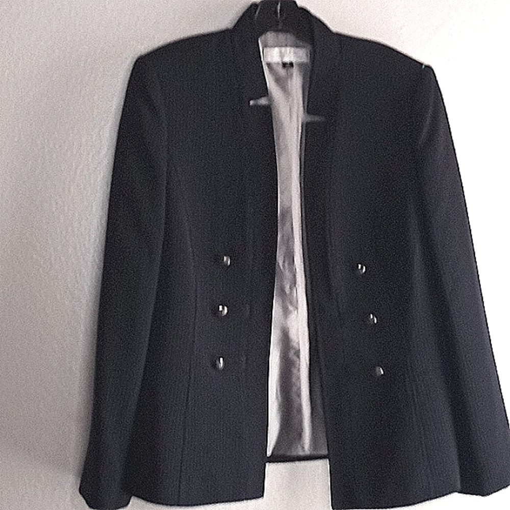 Tahari sz 12 stripe military blazer.